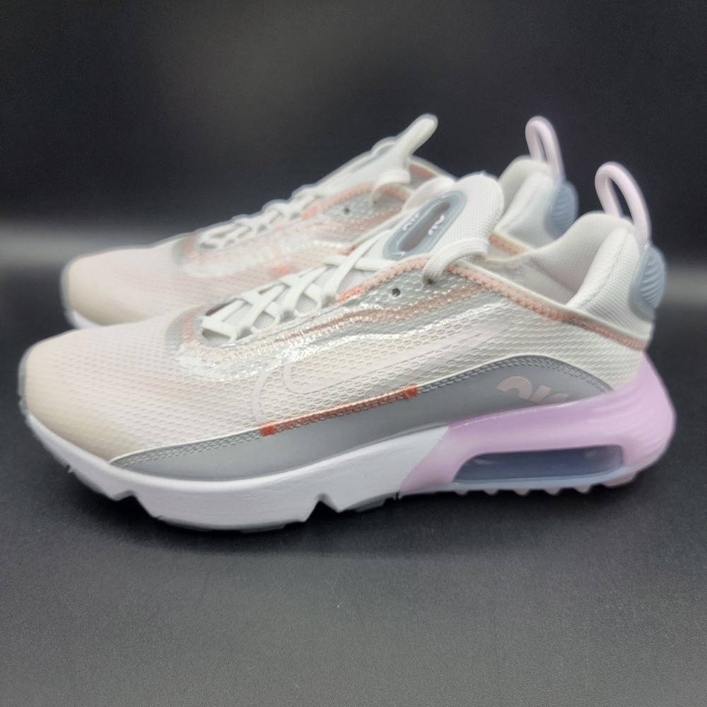 Nike Air Max 2090 Youth Girl's Shoe Size 7Y White Lavender Big Kids Sneakers New